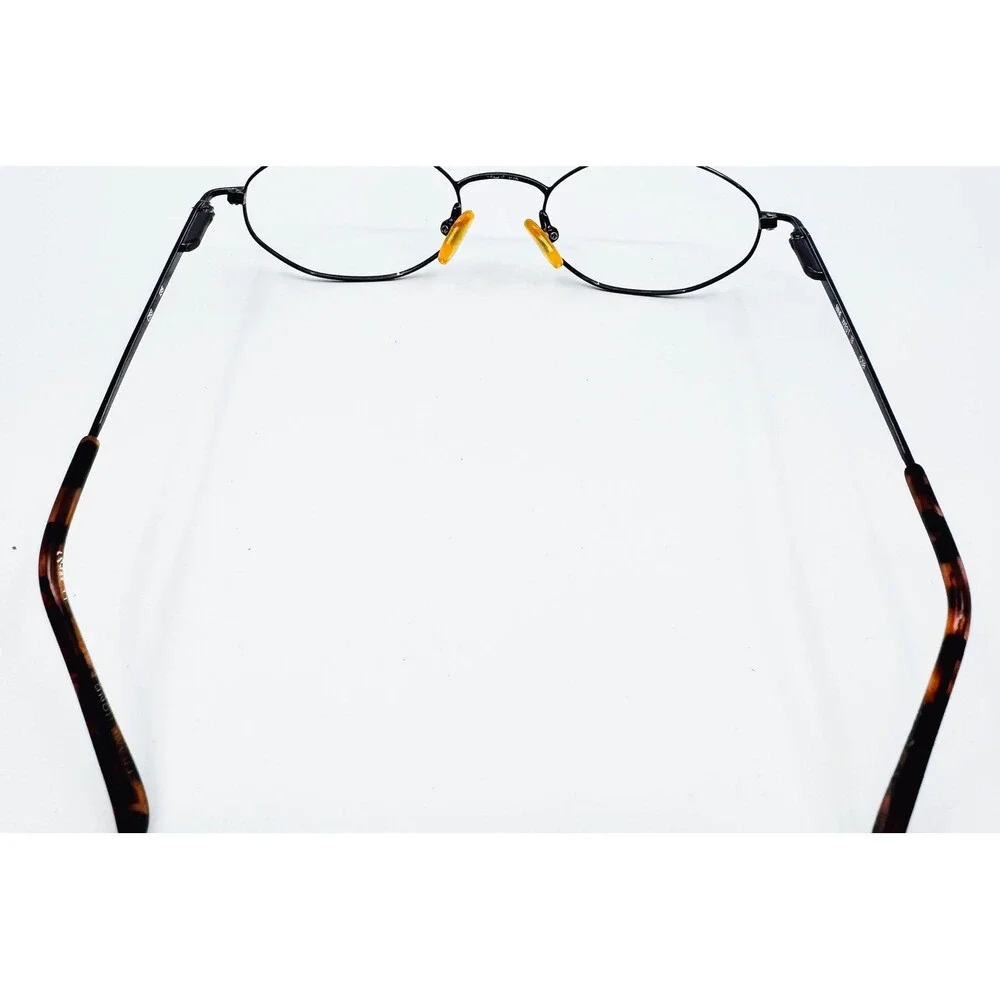 Nine West Eyeglasses Frames Women Black Oval Metal NW 13 C5B 48-19-135